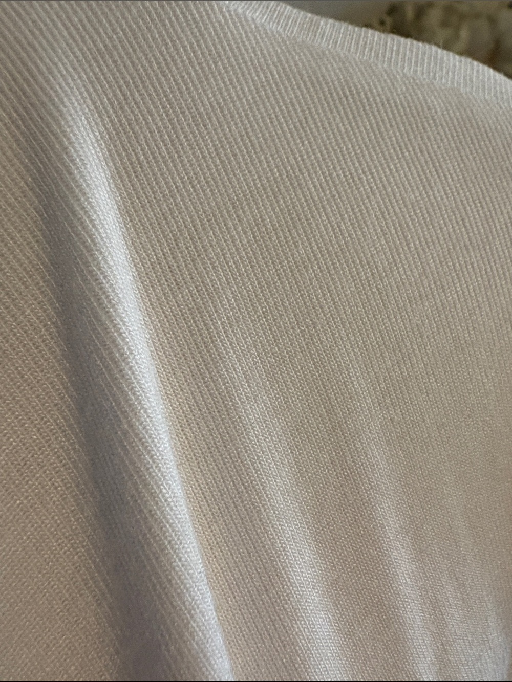 Commense White Long-Sleeve Draped Mock Neck Top - Picture 8 of 8